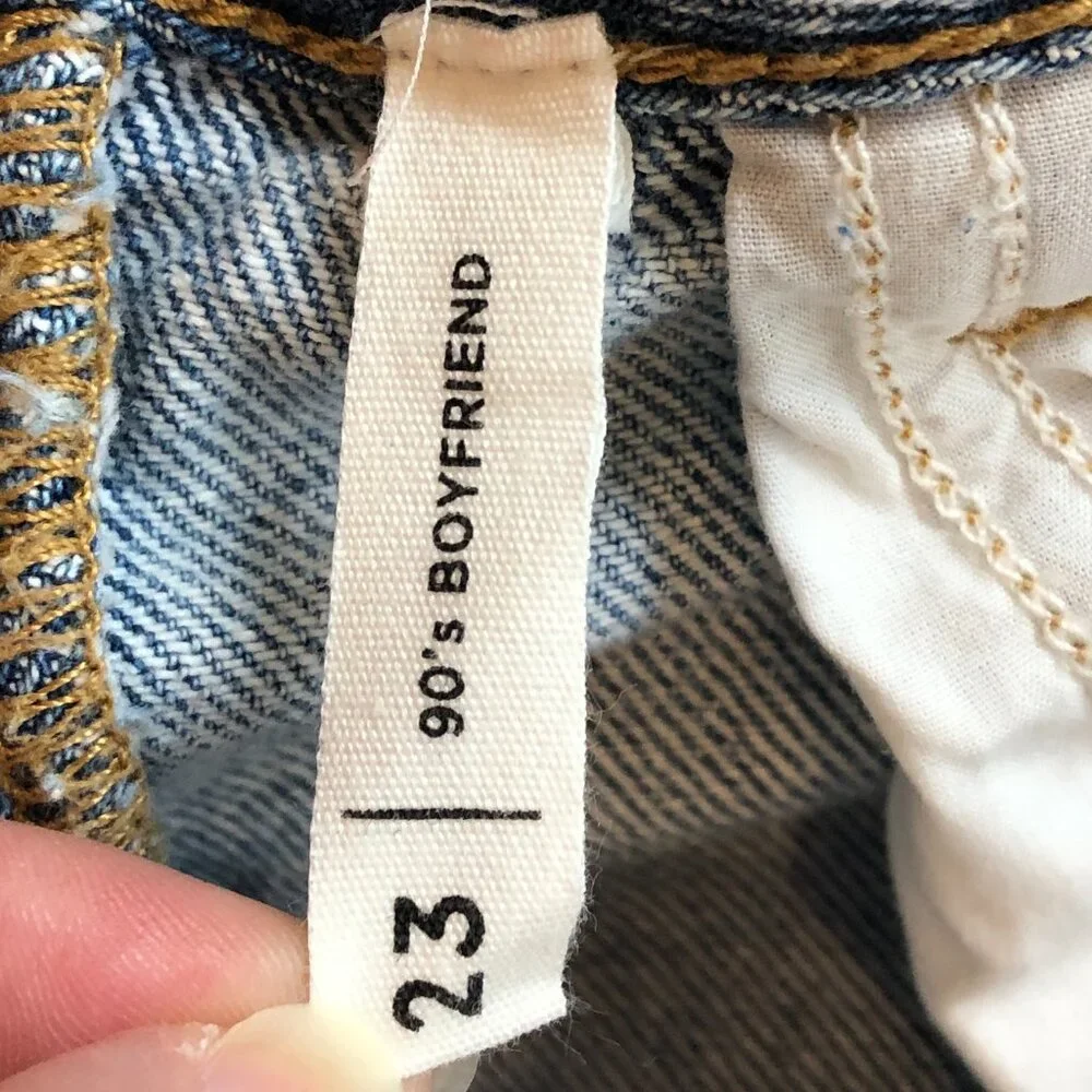 PacSun Women's Light Indigo Ripped '90s Boyfriend High Rise Jeans Size 23 - Picture 5 of 12